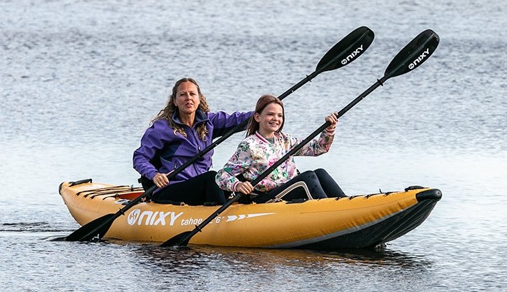 nixy tahoe inflatable tandem kayak